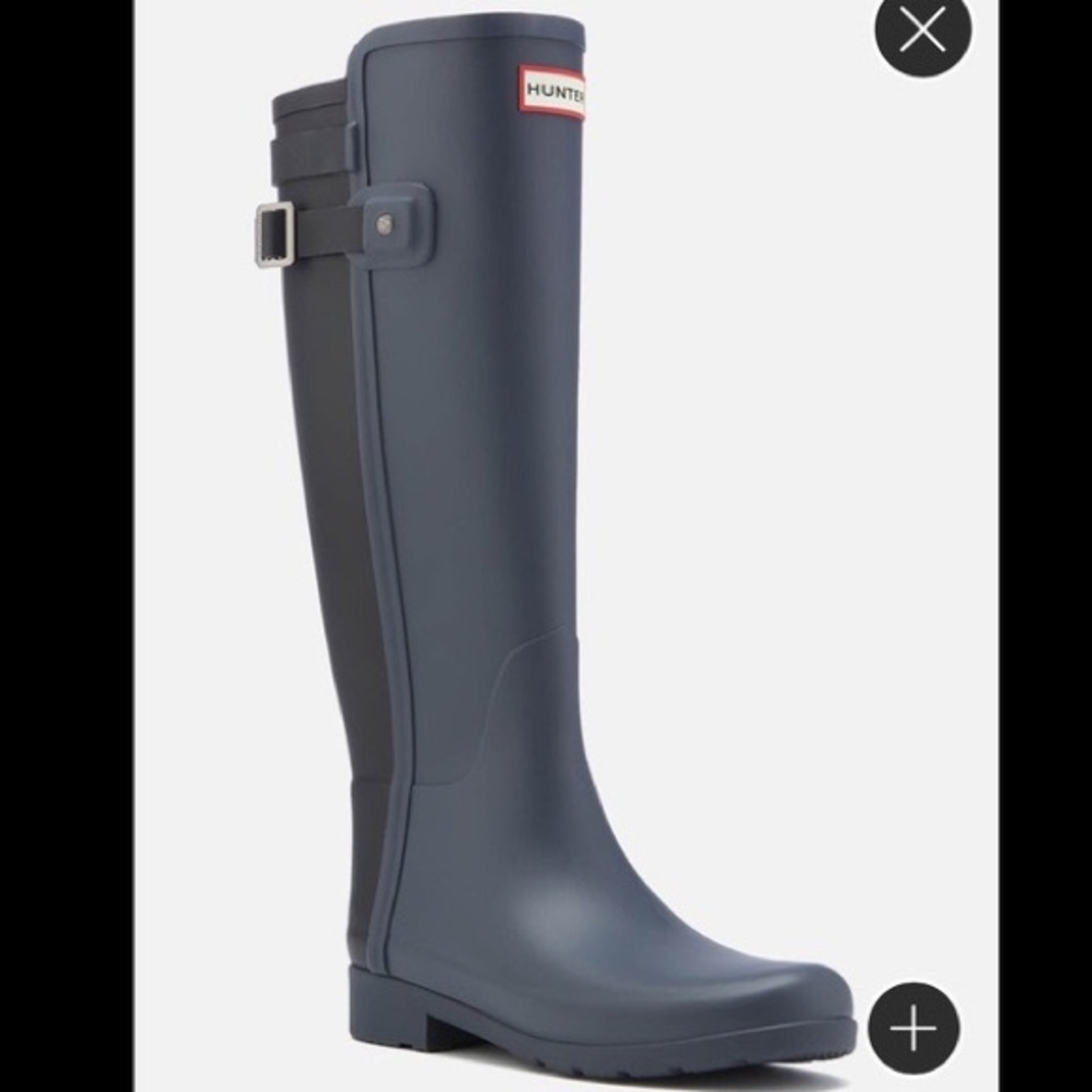 Tall Refined Back Strap Wellington Boot